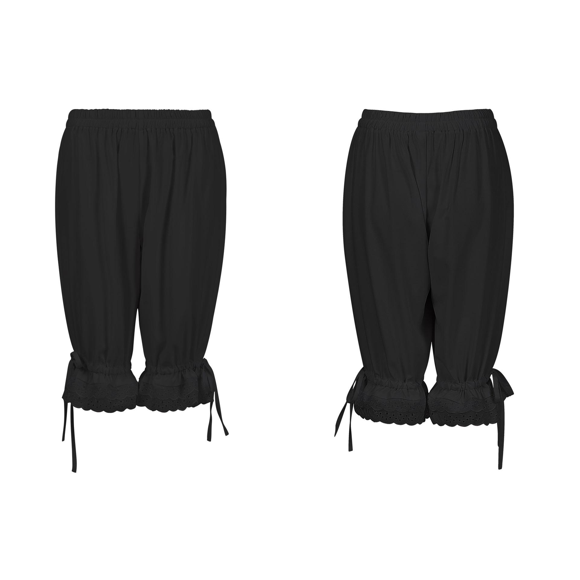 

Women s Solid Color Lace Lantern Pants - Plus Size, Loose Fit for All Seasons XL