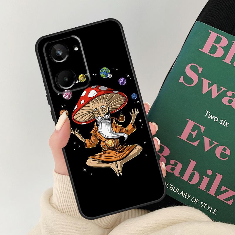 

Чехол Волшебный Гриб Пришелец Триппи для Realme 12 9 10 11 Pro Plus GT5 C67 C55 C53 C51 C35 C33 C30 C25s C21Y C11 GT Neo 5 Realme 12 Pro Plus
