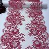 ( 6 Colors ) French Chantilly Lace, 3m X 23.5cm, Non-stretch Eyelash Lace Fabric for Lingerie, Dress, Garment, Sewing & Crafting
