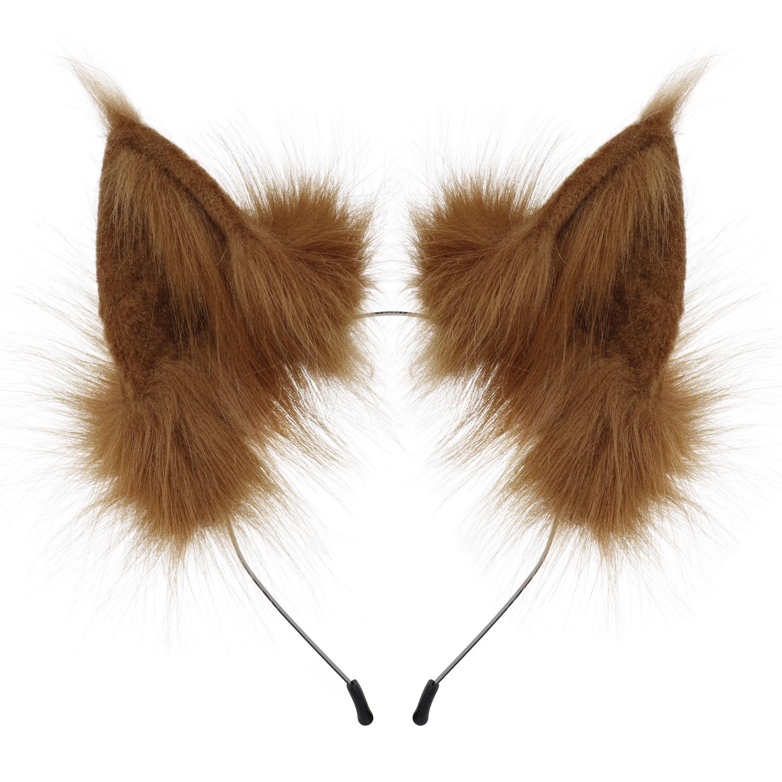 

Cross-Border Cat & Fox Plush Cosplay Ears – Halloween Hair Accessories