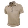 Maglietta Polo Casual da Uomo Taglie Forti con Colletto Reversibile, Maniche Corte, Tasca, Bottoni