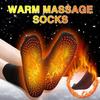 Self-Heating Socks Instant Warmth Unisex Foot Warmers Machine Washable for Cold WeatherOffice Skiing Portable Sock-Shaped Heater