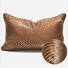 Geometrische Kissenhülle in Gold-Kaffee: Moderne luxuriöse abstrakte Kissenhülle für Sofa und Wohnzimmer