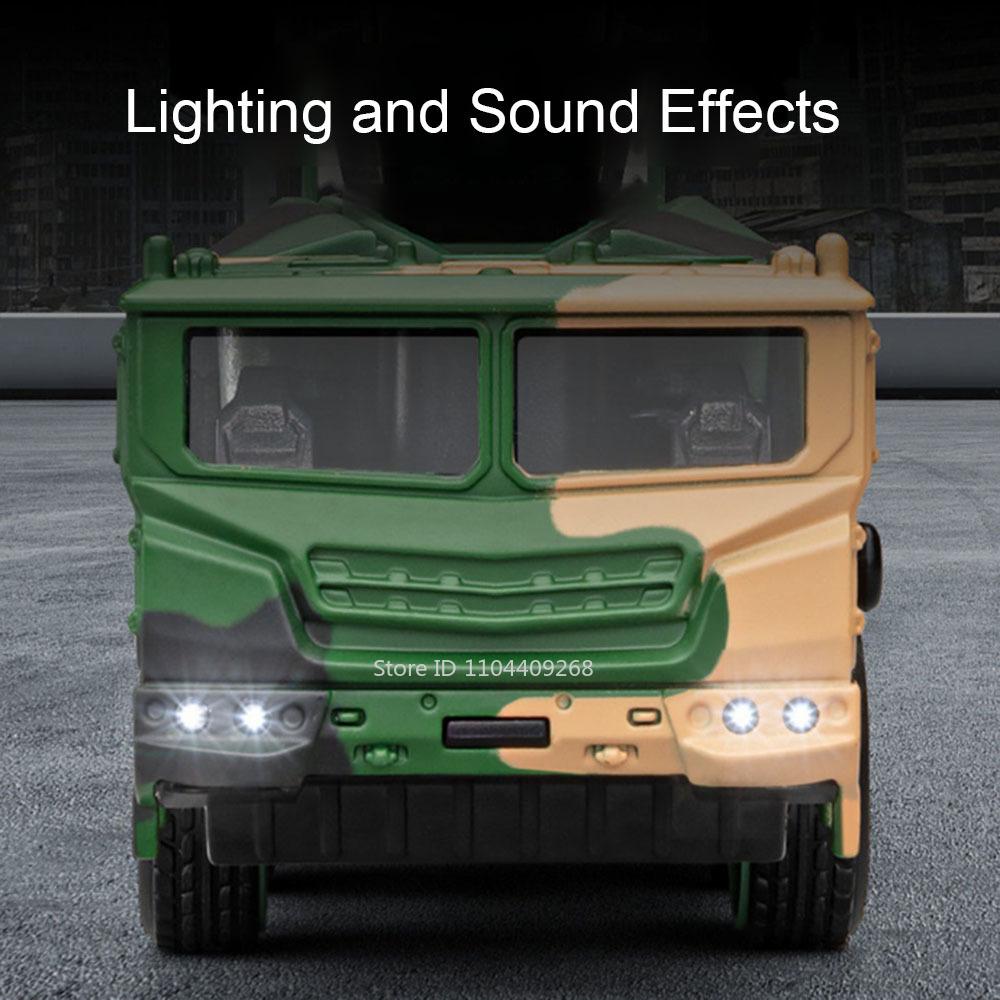 1/50 DF-17 Raketenstart Spielzeugmodellauto Druckguss Metall Sound Licht Simulation Militärische Miniaturmodelle Sammlung Geschenke
