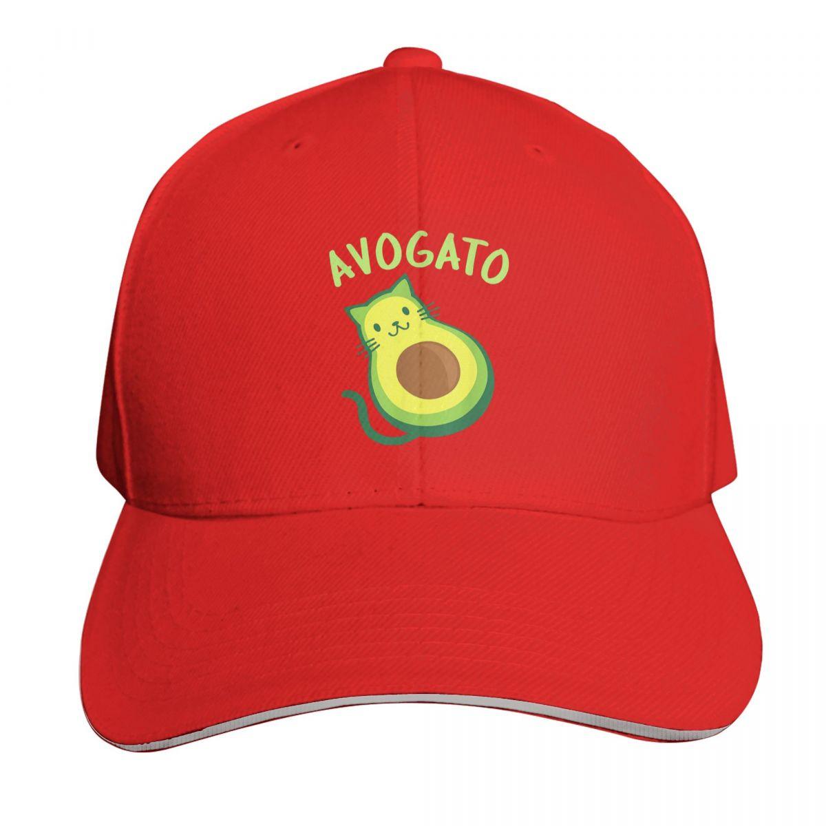 

Avogato Cat Cute And Funny Aguacate Gato Cap Fashion Casual Baseball Caps Adjustable Hat Hip Hop Summer Unisex Baseball Hats One Size
