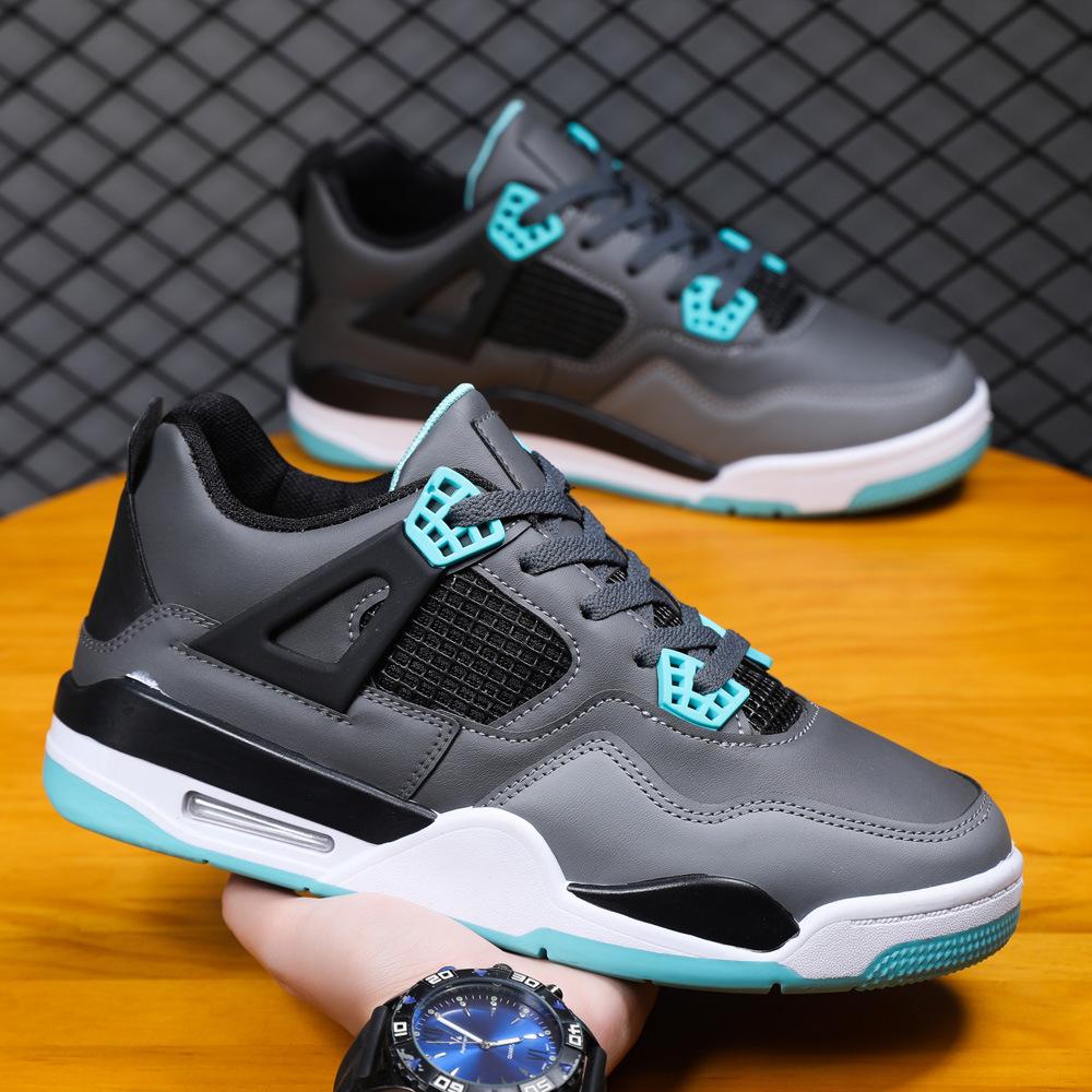 Spring men's shoes new leather surface breathable platform casual men's shoes fashion basketball shoes