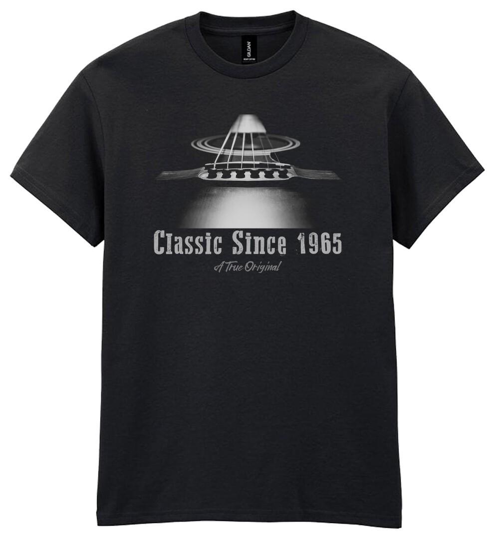 Mens 60th Birthday Acoustic Guitar T-Shirt Mens Womens Tees Top Gift 60 Guitarist Classic Since 1965 XL