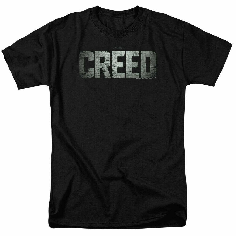 26 Creed Logo T Shirt Mens Licensed Boxing Movie Tee Adonis Rocky Black Unisex T-Shirt M