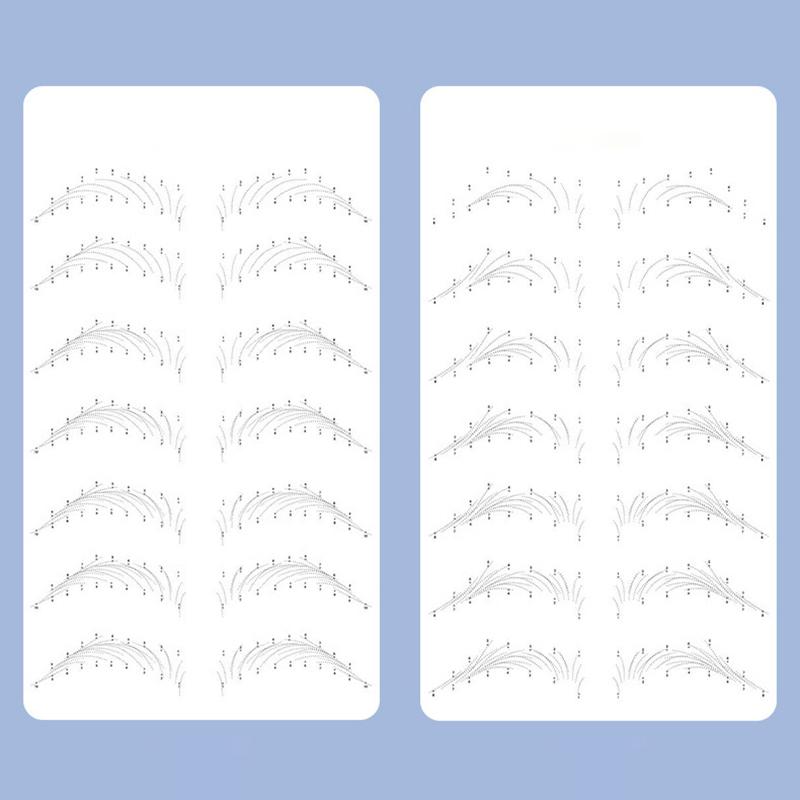 Yarı Kalıcı Vahşi Çizgi Kaş Dövmesi Uygulama Cildi Yeni Başlayan Nakış Silikon Simüle Kaş Eğitim Cildi Dövme Aletleri