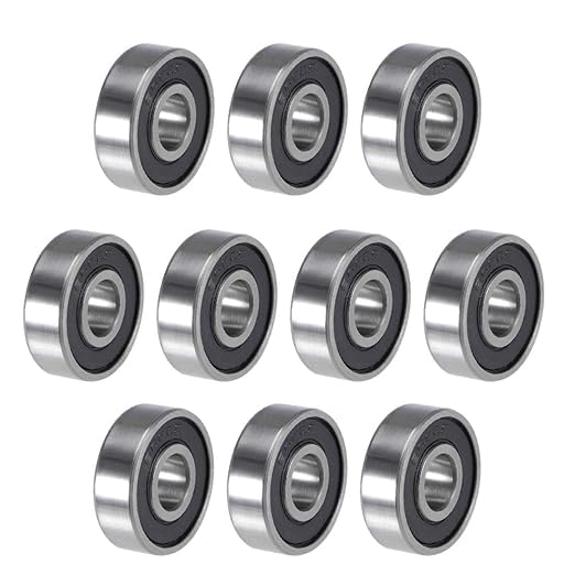 608-2RS Chrome Steel Ball Bearings, 8mm X 22mm X 7mm, Double Seal, For ABEC9, Skateboard 3D Printers, Pack of 10