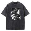 Anime Berserk Guts Graphic Printed Tee Men Women Vintage Washed Casual Tshirts High Quality Cotton T Shirt Harajuku Male Tshirt