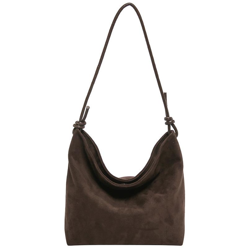 Geantă mată retro de mare capacitate pentru femei 2025 nouă toamnă și iarnă de agrement de umăr geantă de cumpărături geantă tote