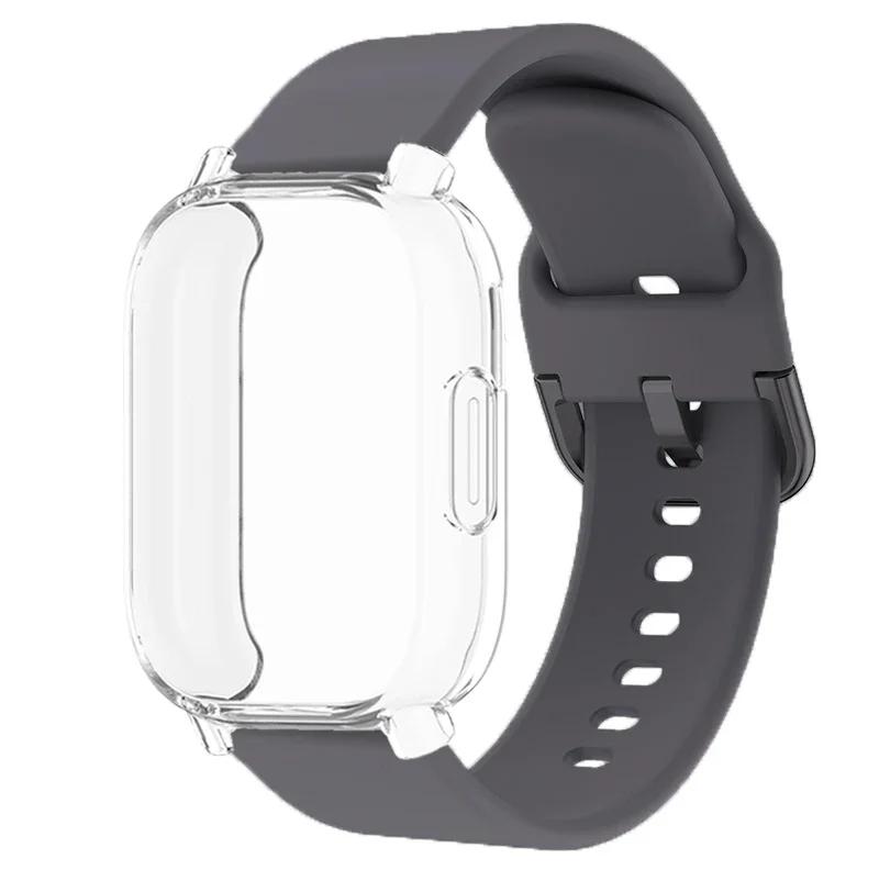 22mm Silicone Strap With Case For Xiaomi Redmi Watch 5 Active Lite Smart Watch Wrist Band TPU Case For Redmi Watch 5 Active Lite