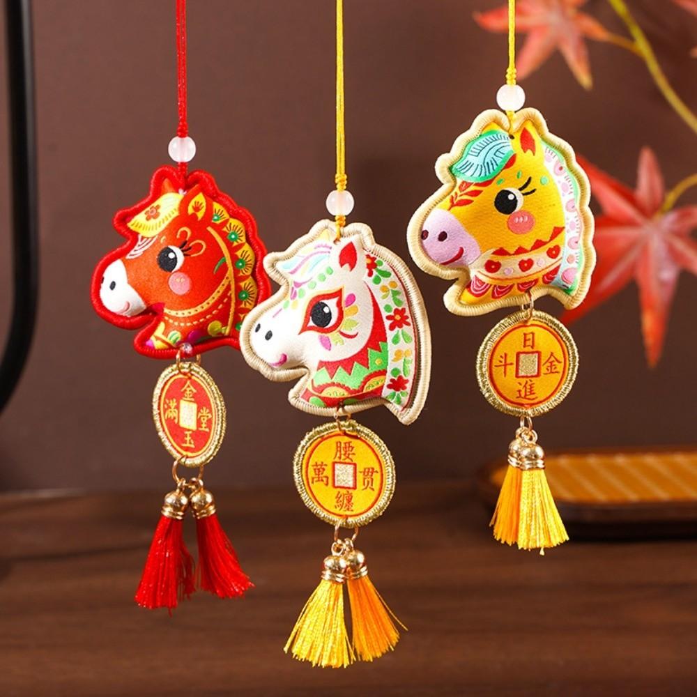Chinese Style New Year Horse Pendant Spring Festival Horse Hanging Decoration  Cultural Gift