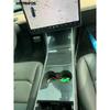 For Tesla Model 3 2017-    Carbon Fiber Center Console Water Cup Panel Cover Trim Sticker Interior Accessories