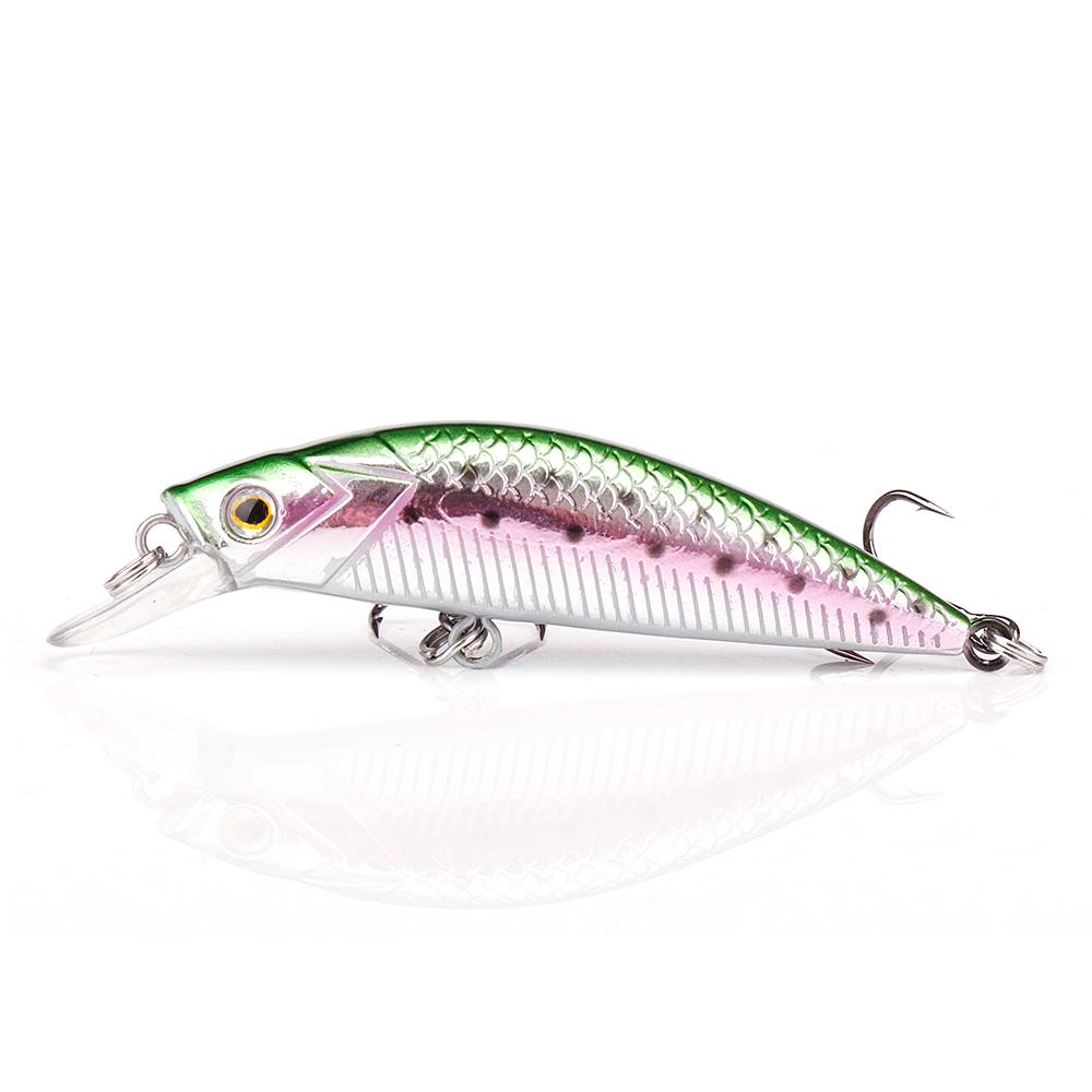 60mm 5.5g Sinking Minnow Lure For Fishing Crankbait Silent Black Minnow Wobblers For Pike Artificial Bait Fishing Tackle