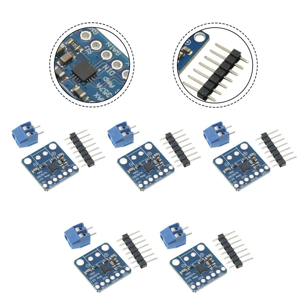 5Pcs MAX98357 I2Sdigital Sound Protocol 3W Class D Unfiltered DIY Board For Audio For Raspberry Pi Decoder