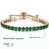 Stylish Stylish Zircon Crystal Cubic Zirconia Tennis Women Bracelets Gold Color Color Chain Shiny Charm Bracelets Armbanden Voor Vrouwen Bijou