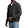 Men's Collarless Casual Sweatshirt Without Buttons