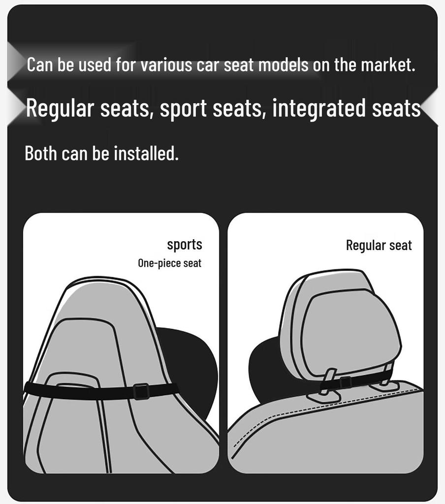 Wildleder Auto Lenden- & Nackenstütz-Set - Atmungsaktive, Perforierte Kopfstützen- & Rückenlehnenkissen
