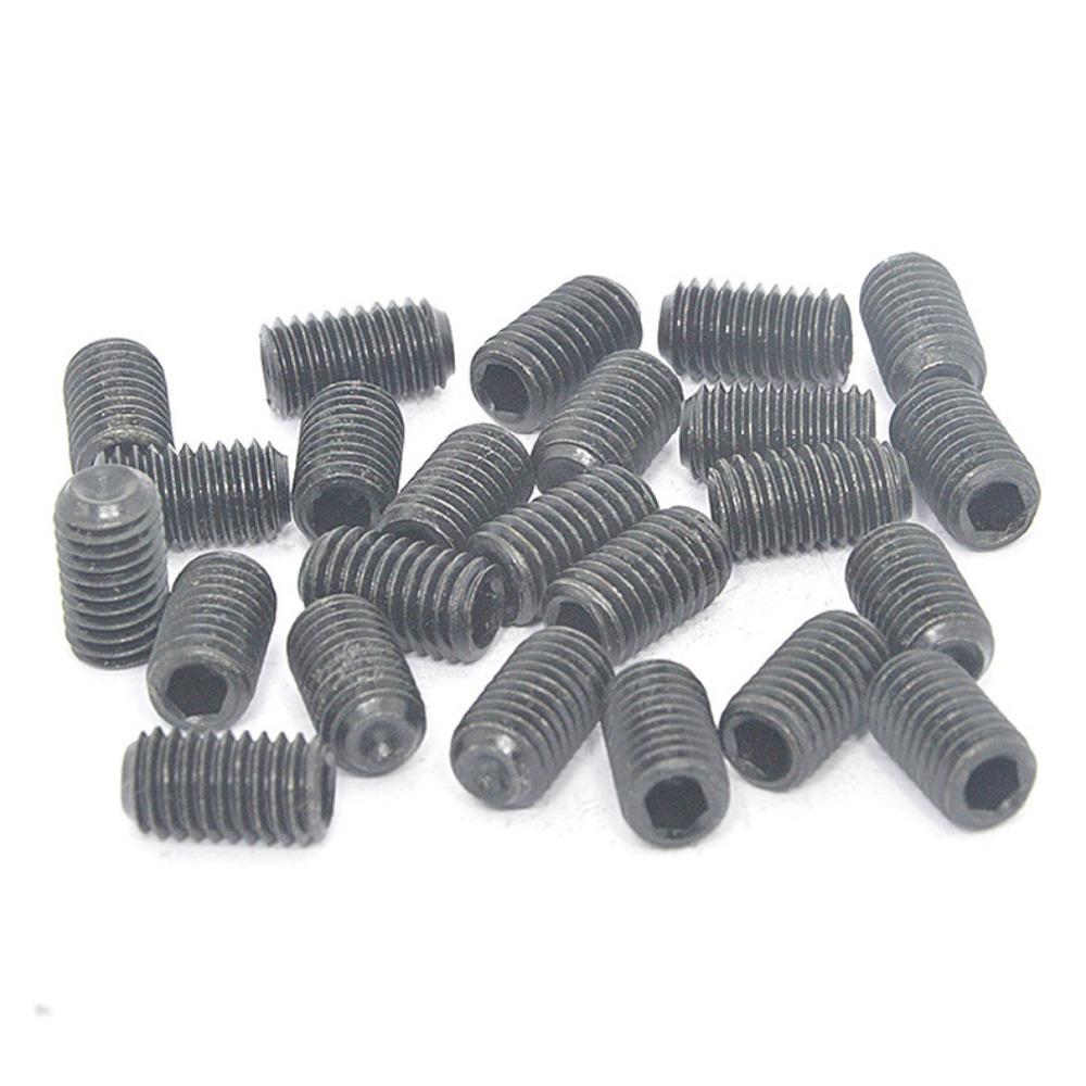 50pcs 12.9 Grade Grub Screws Carbon Steel Machine Screws Countersunk Hex Socket Set