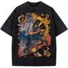 Fire Force Anime T-shirt Vintage Washed Y2K Aesthetic Unisex Oversized Short Sleeve Summer Cotton Retro Streetwear 2026 Hot Sale