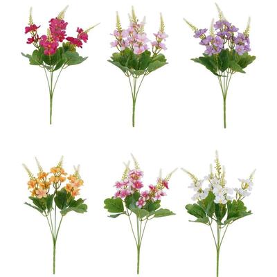 Chrysanthemum Artificial Pansy Flowers Realistic DIY Floral Flower Bouquet Soft Artificial Flowers Photography Props