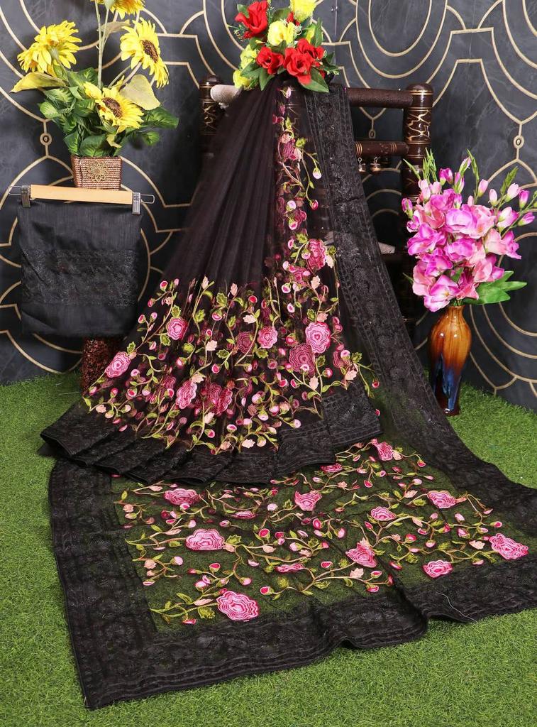 New Launch – Party Wear Soft Net Saree