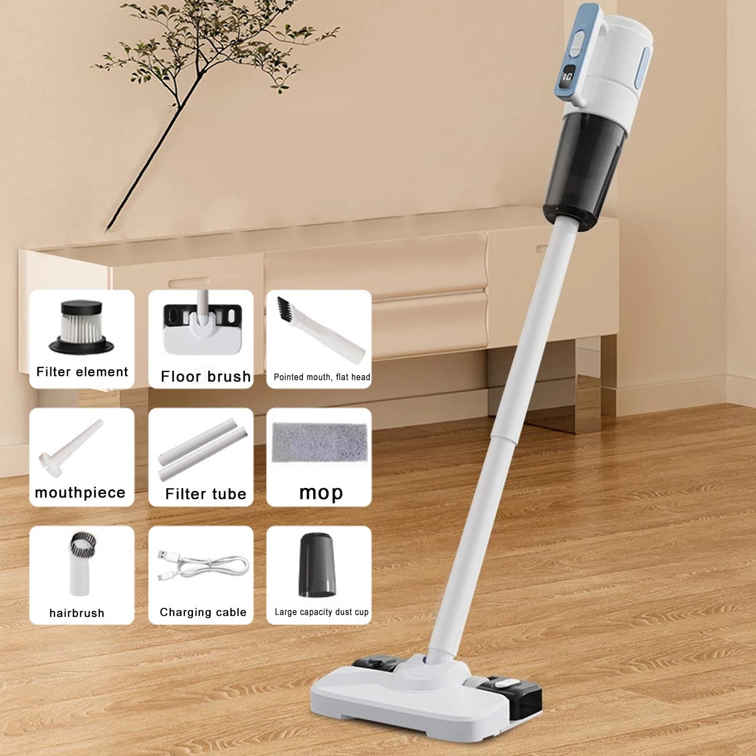 

Wireless vacuum & mopping combo with multi-mode cleaning, 90° rotating brush for deep clean, lightweight, ensuring home cleanlin