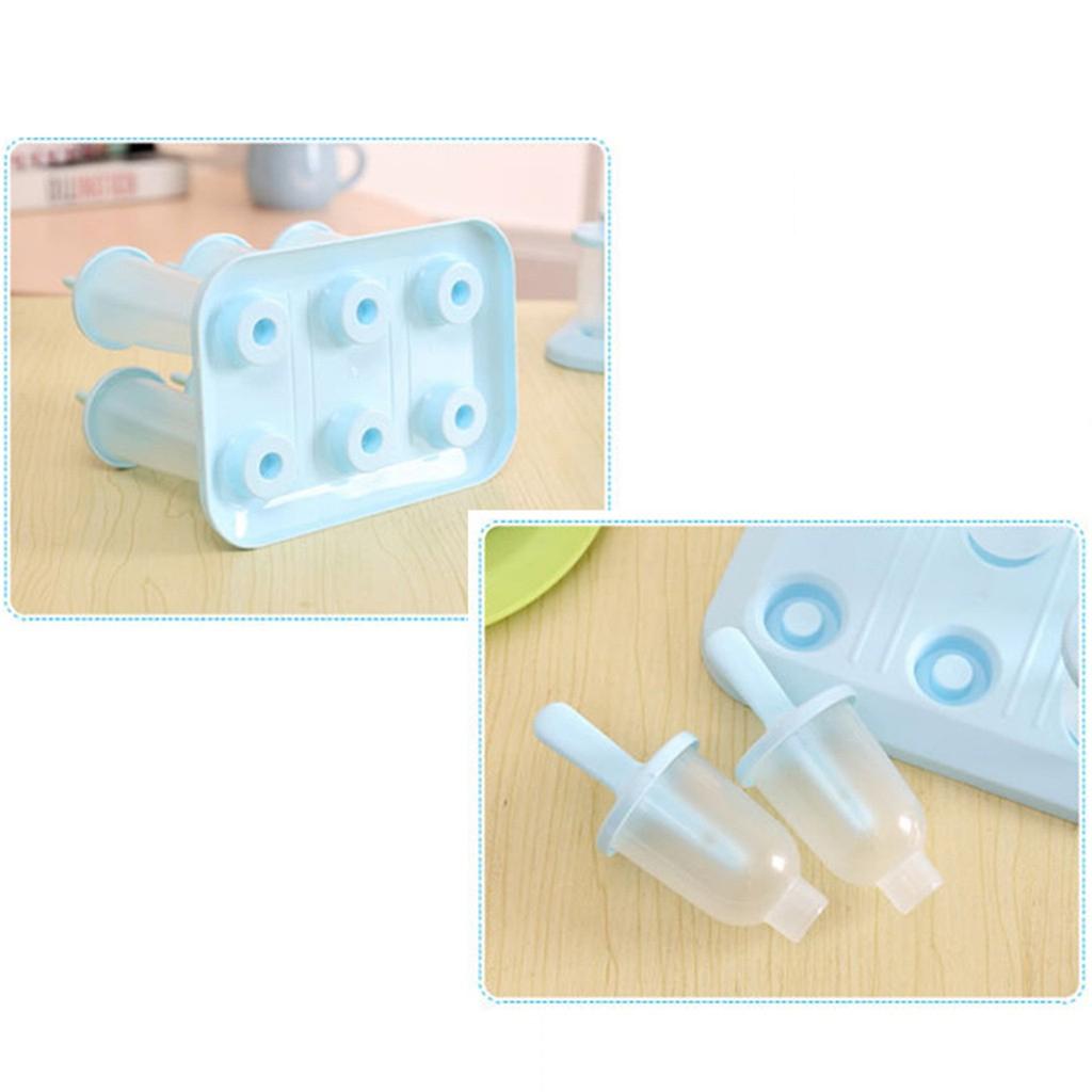 6PC/1 Set Circular With Lid Ice Tray DIY  Ice