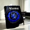 Custom Name Personalized Chelsea F.C Print Blankets, Home Decor, Bedroom, Sofa, Camping, Couch, Gifts for Birthday Christmas