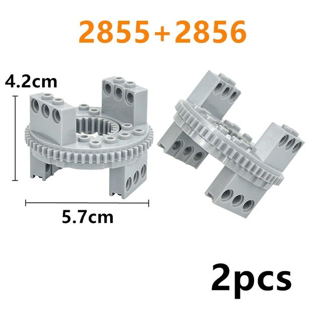 Building Blocks Gears Technical Turntable Parts Rotating Plate MOC Compatible With 18938 18939 48452 50163 Kids Toys