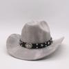 Sunscreen Visor Hard One-Word Cowboy Top Hat Summer Men'S And Women'S Jazz Hat