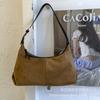 Foreign Style Fashion Suede Exquisite Versatile High Temperament Single Shoulder Portable Simple 2025 Autumn Women's Armpit Bag