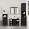 VidaXL Bathroom Vanity Unit Black 80x33x60cm Engineered Wood, Bathroom Sink Unit, Bathroom Furniture 849289