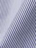 Beams Heart Stripe Blouse with Voluminous One Size Women's S/S Sleeves,