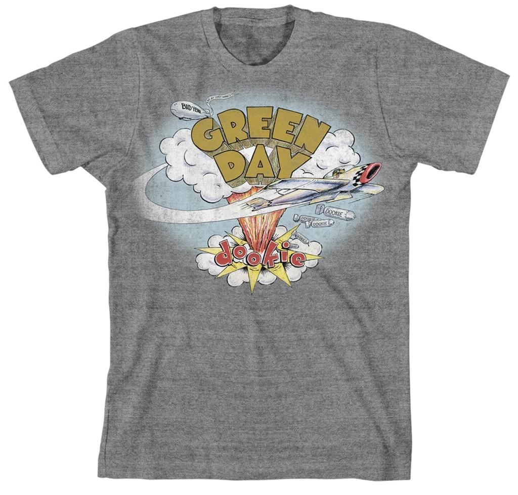 Green Day 'Dookie' Grey T Shirt - NEW OFFICIAL