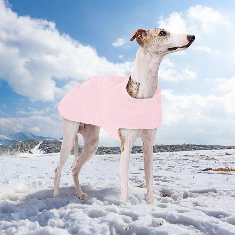 

Зимняя куртка для собак, Теплый зимний жилет для собак, Пальто для холодной погоды с прочным D-образным кольцом для собак разных размеров и типов S розовый