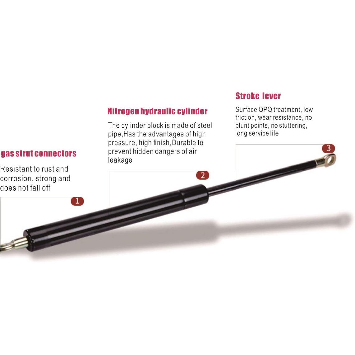 2Pcs 12.44 Inch Front Hood Struts Lift Supports Compatible With 2000 323Ci 99-00 323i 01-06 325Ci 01-05 325i 01-05 325Xi 99-00 328i 01-06 330Ci 01-05