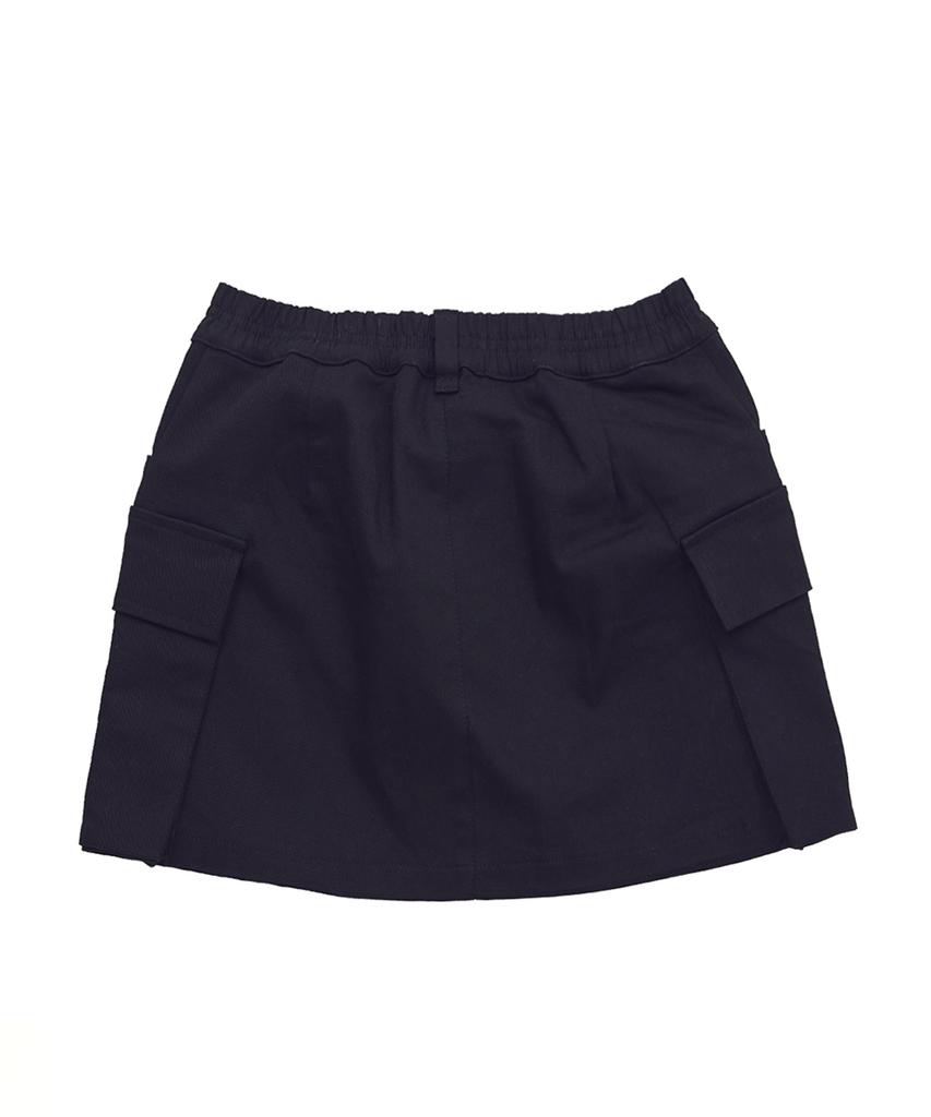 Disco Donut Cargo Mini Skirt_Black