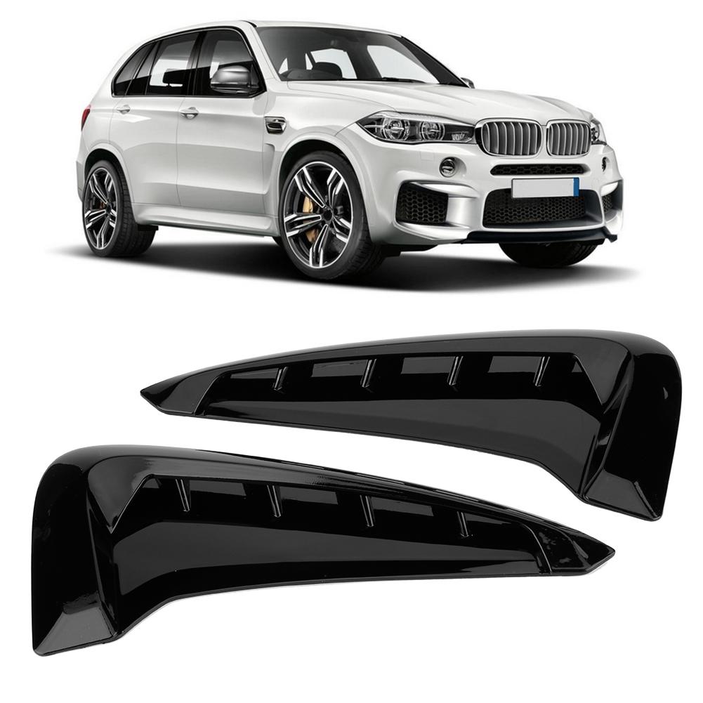 2Pcs Black Side Air Vent Cover Trim Decor Car Accessories Fit for X5 F15 2014 2018