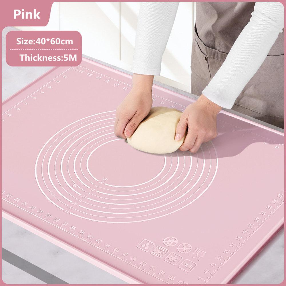 

5mm Thick Large Size Silicone Kneading Pad Food Non-Stick Surface Rolling Dough Mat With Scale Cake Pastry Pads Tools Accessorie