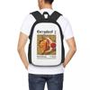 Currywurst Wall Art Student Backpack School Bag Hiking Travel Daypack for Boys Girls Fashion Bookbag Shoulder Bags