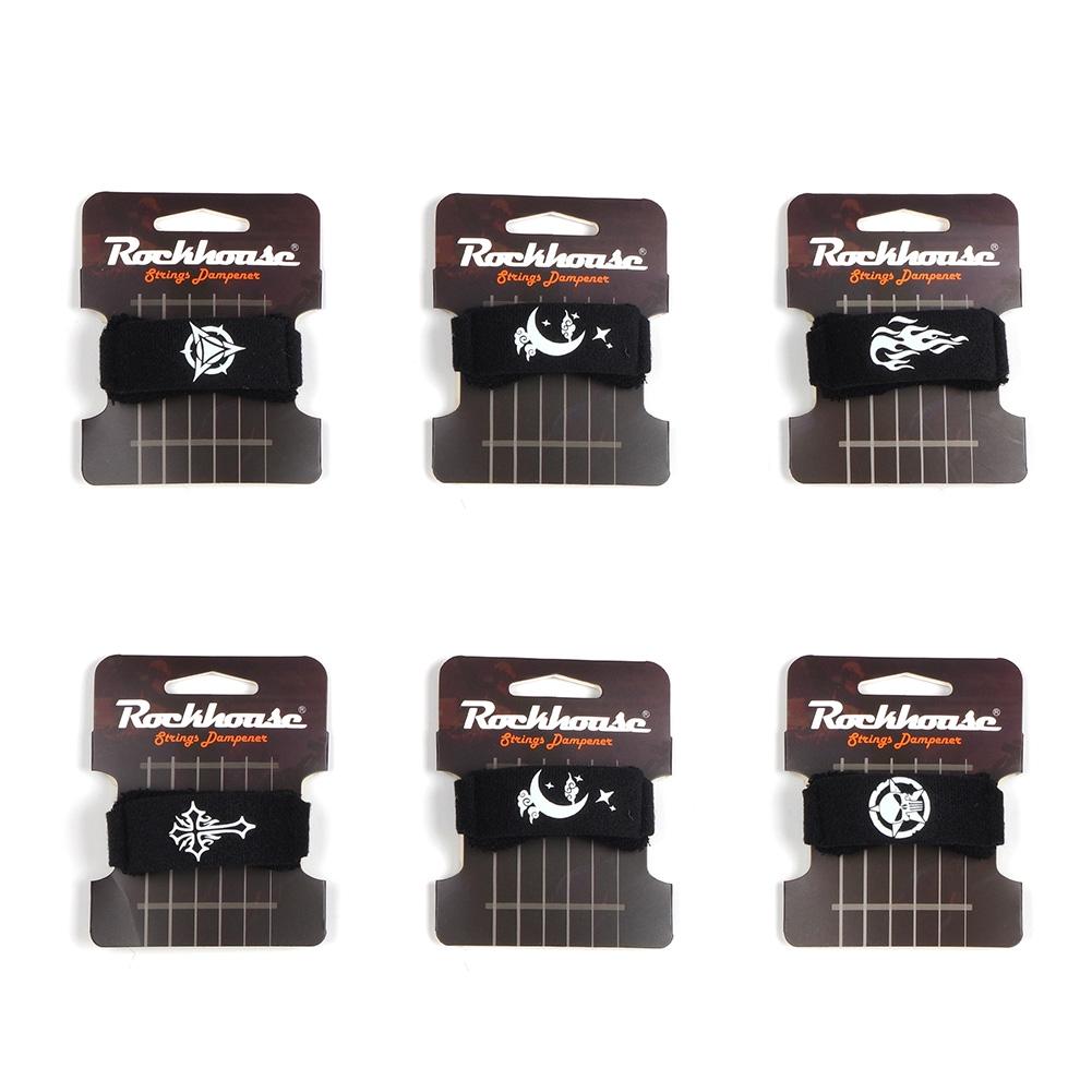 Adjustable Guitar String Wrap Black Cotton Dampeners Electric Guitar