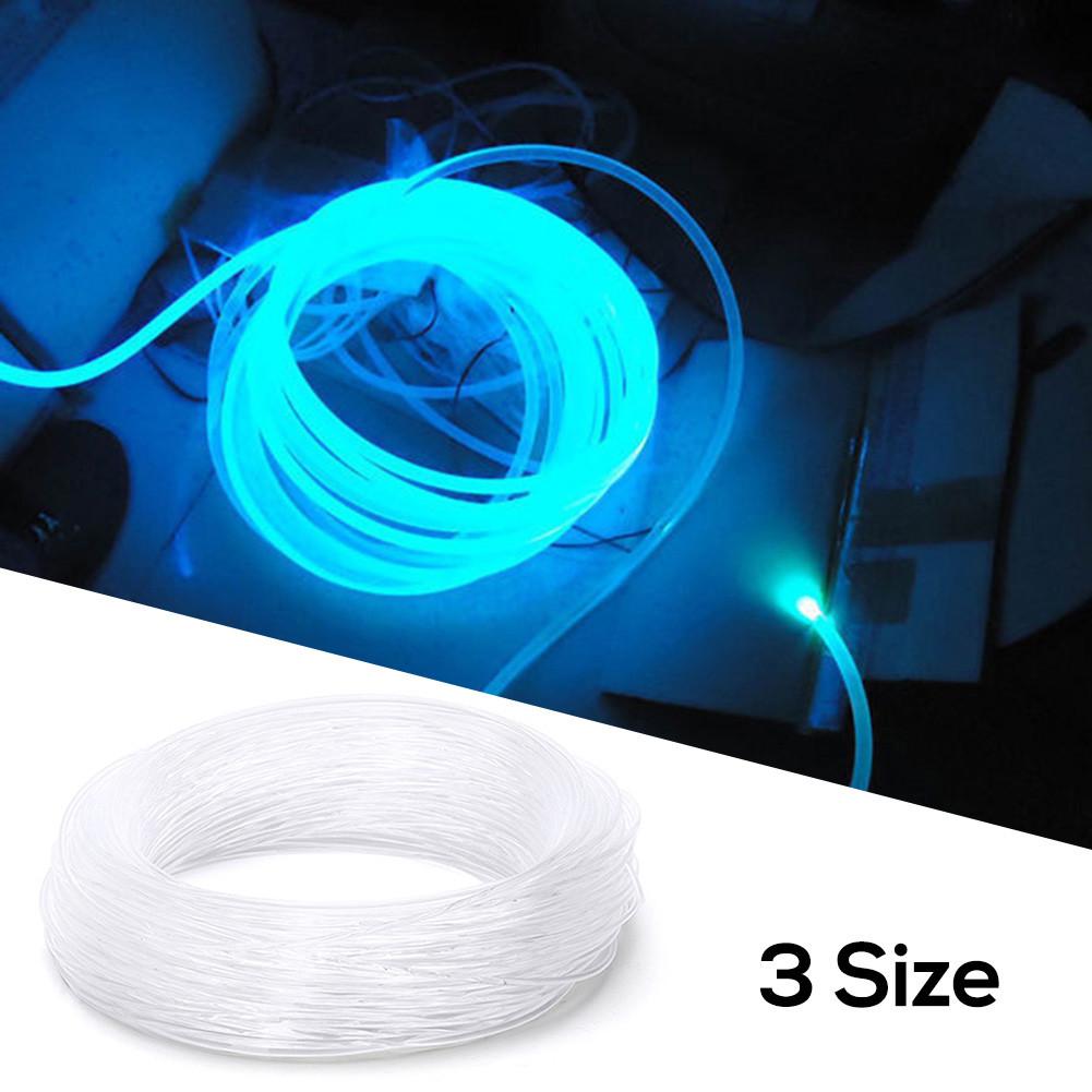 Transparency Optic Fiber Cable Bright Car LED Lights