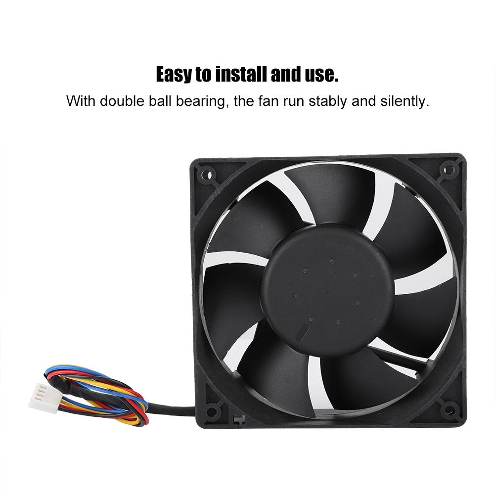 SHLF1212BHE 02 DC12V 1.6A 12CM Temperature Control PWM Cooling Fan Cooler