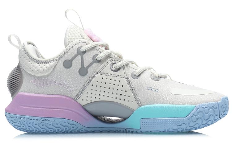 Li Ning All City 9 Youth Edition All City 9 Low top Children's Basketball Shoes Cotton Candy Unisex ABAR051-1