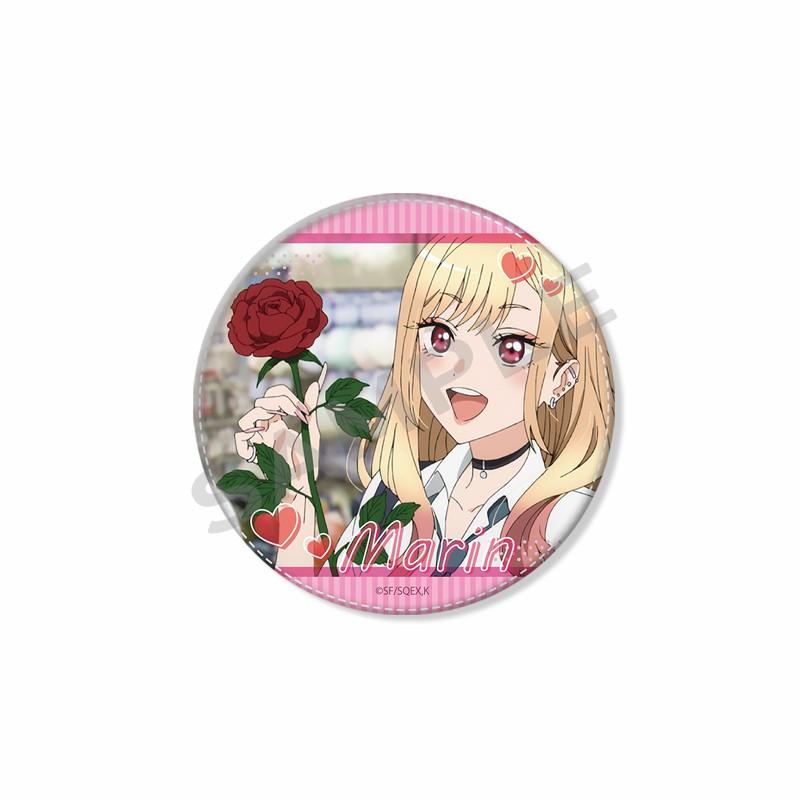My Dress-Up Darling Anime Brooch Pin Kawaii Cartoon Figure Marin Kitagawa Badge Bag Hat Accessories Animation Peripheral Gifts
