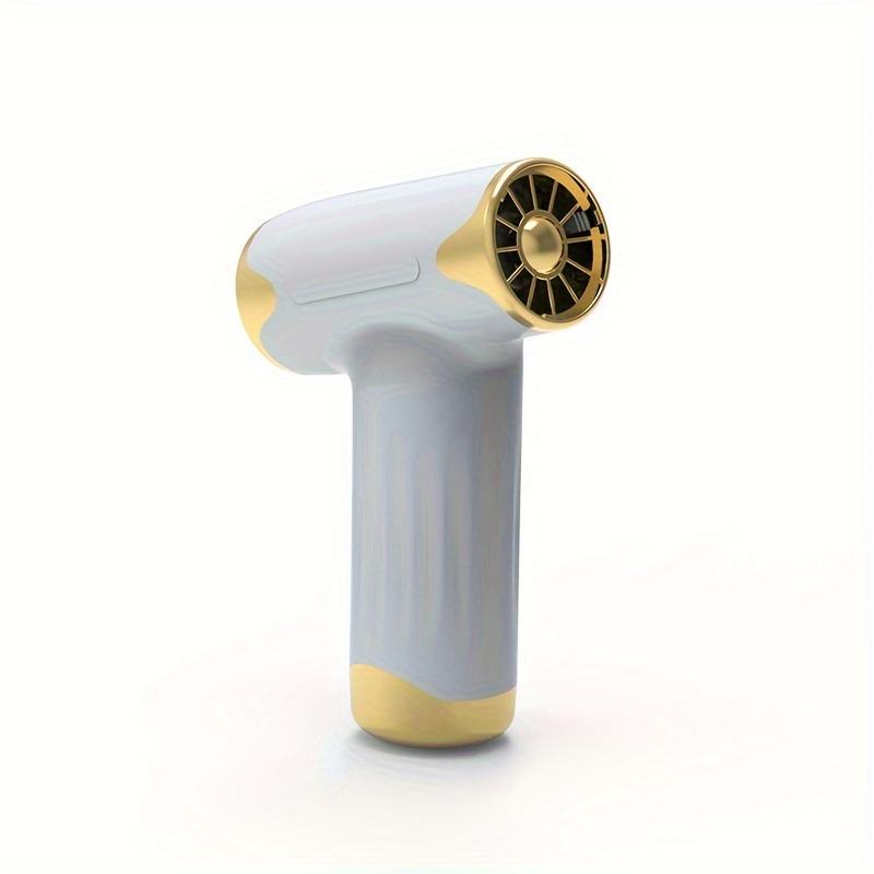 

Новый высокоскоростной бесщеточный фен с турбонаддувом, портативный пылесос с сильным ветром, безлопастной зарядный мини-вентилятор для кемпинга серебряный