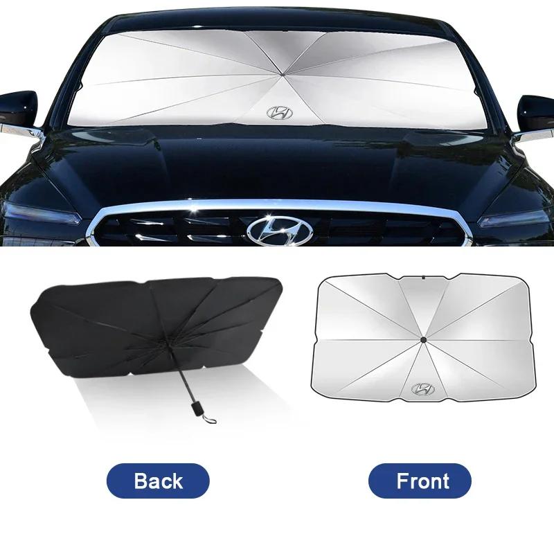 Car Sunshade Umbrella Front Windshield Sun Shade Protector for Hyundai Sonata IX35 I20 I30 Elantra Accent Genesis Tiburon Tucson MM8